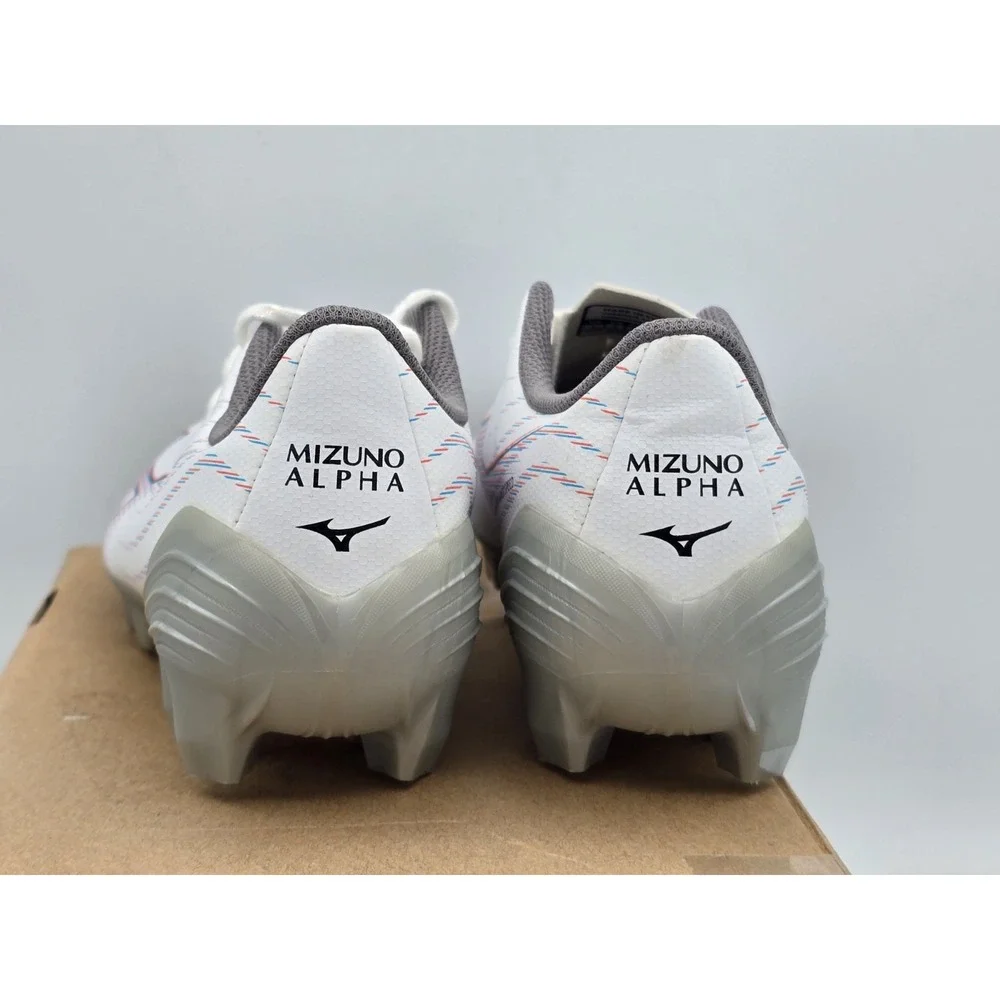 Mizuno a Select Junior Unisex Big Kids Soccer Shoe White Ignition Red‎ Size 4